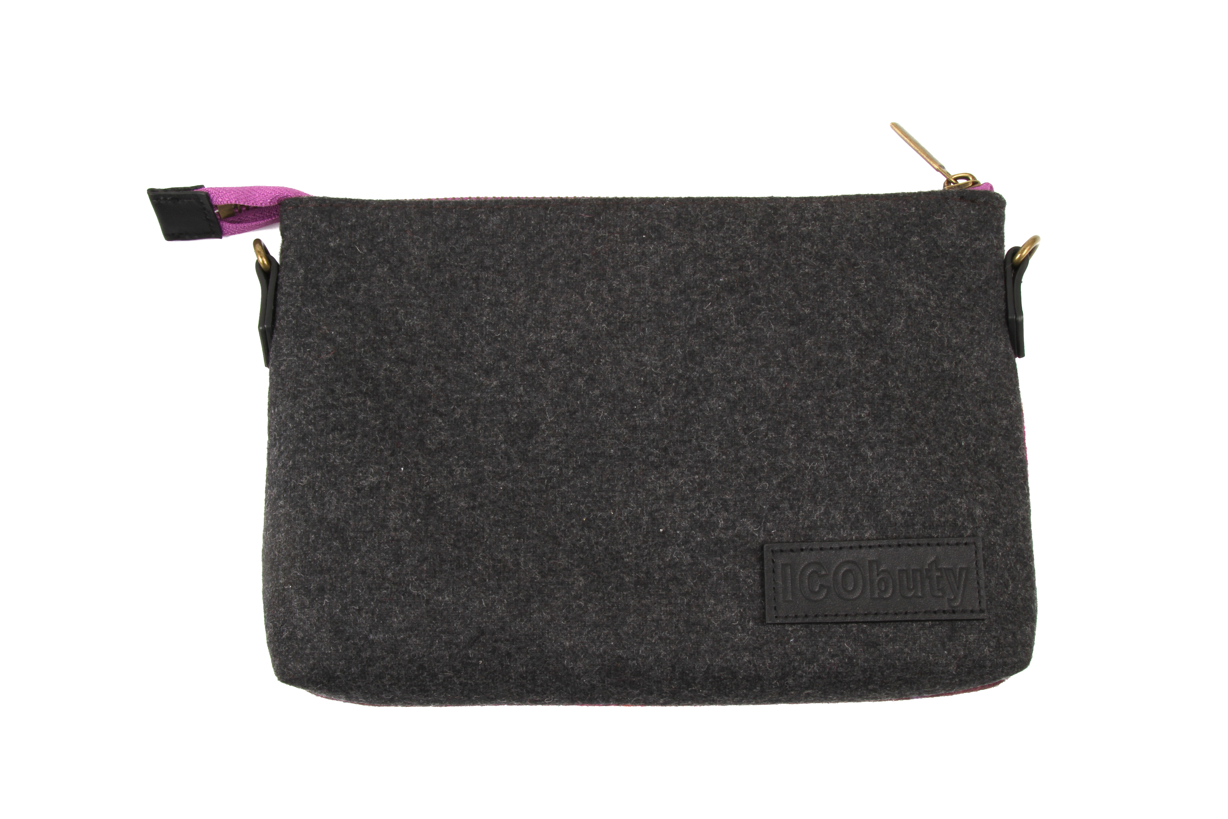 Crossbody Bag made of Harris Tweed Messenger Bag with Zipper