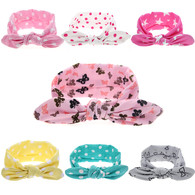 7 Pcs Baby Girls Toddler Infant Newborn Rabbit Ear Headband Hair bands Bunny Ear Turban