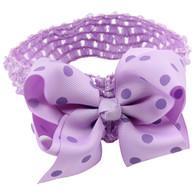 20 Pcs 4.5 " Polka dots Infant Hair Bows Hair band Headband For Newborn Baby Girls Toddler