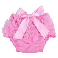Pink Ruffle Bloomer Diaper Cover for Baby Girls Toddlers