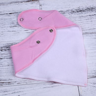 Drool Bib Set 4-Pack 2 Layers 100% Cotton Two Adjustable Snaps